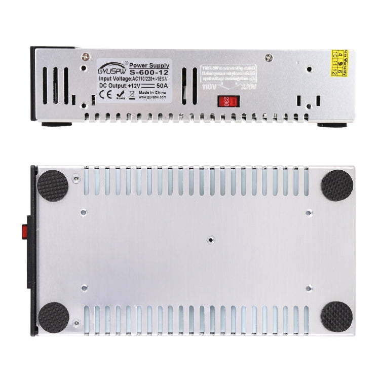 S-600-12 DC12V 600W 50A DIY Regulated DC Switching Power Supply Power Step-down Transformer with Clip, US Plug - Step-down Transformer by PMC TechLife | Online Shopping South Africa | PMC TechLife | Buy Now Pay Later Mobicred