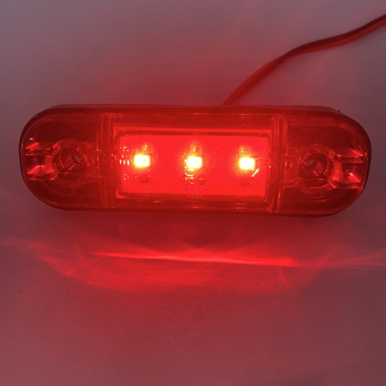 5 PCS MK-327 Car / Truck 3LEDs Side Marker Indicator Light Tail Light (Red Light) - Clearance Lights by PMC Jewellery | Online Shopping South Africa | PMC Jewellery | Buy Now Pay Later Mobicred