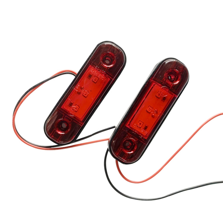 5 PCS MK-327 Car / Truck 3LEDs Side Marker Indicator Light Tail Light (Red Light) - Clearance Lights by PMC Jewellery | Online Shopping South Africa | PMC Jewellery | Buy Now Pay Later Mobicred