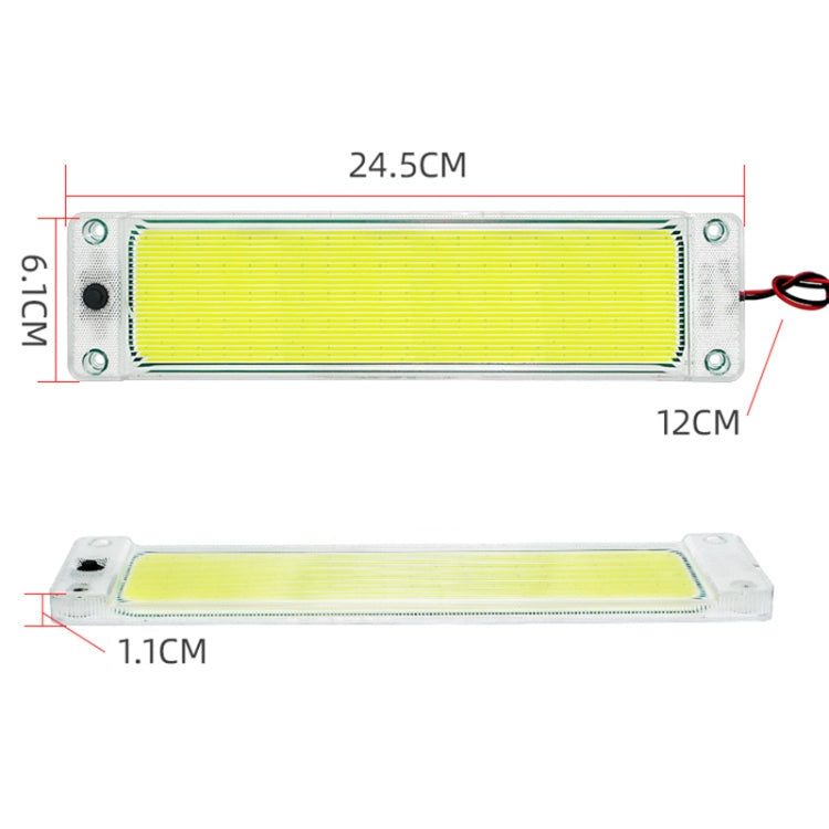 2 PCS ZS-3347 DC12-24V High Bright 108 COB Lamp Beads Car Dome Light Cabin Light Bar - Dome Lights by PMC Jewellery | Online Shopping South Africa | PMC Jewellery | Buy Now Pay Later Mobicred