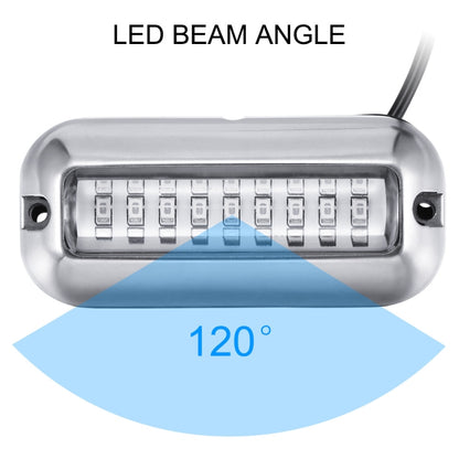 2 PCS MK-027 Ship / Yacht 10-30V 27LEDs Waterproof Stainless Steel Underwater Light(Blue Light) - Marine Accessories & Parts by PMC Jewellery | Online Shopping South Africa | PMC Jewellery | Buy Now Pay Later Mobicred