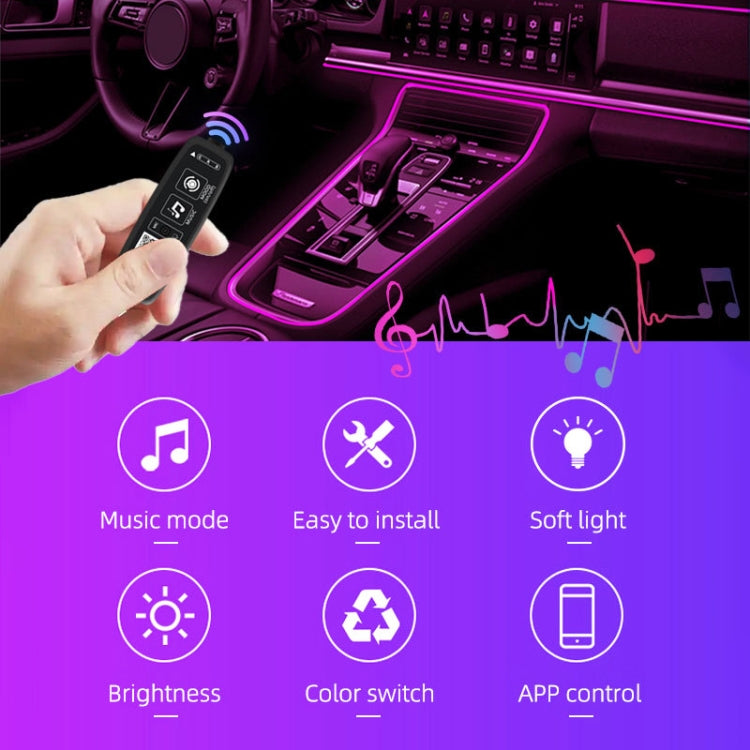 G201 5m Cigarette Lighter Car Colorful RGB Foot LED Atmosphere Light - Atmosphere lights by PMC Jewellery | Online Shopping South Africa | PMC Jewellery | Buy Now Pay Later Mobicred