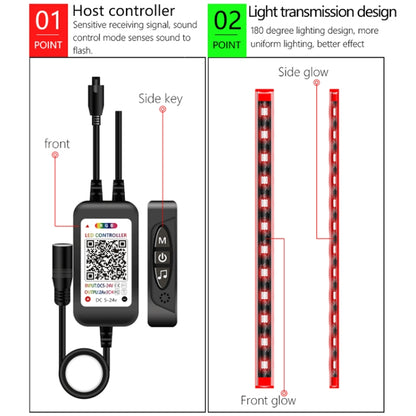 Y11 Cigarette Lighter Car Colorful RGB Foot LED Atmosphere Light - Atmosphere lights by PMC Jewellery | Online Shopping South Africa | PMC Jewellery | Buy Now Pay Later Mobicred