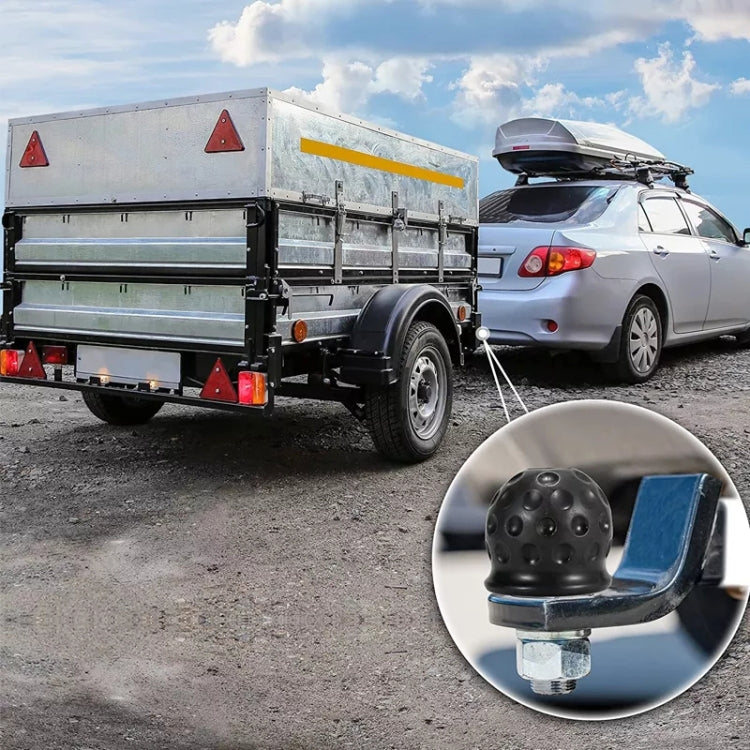 2 in 1 / Set Car Truck Tow Ball Cover Cap Towing Hitch Trailer Towball Protection - Towing Bars by PMC Jewellery | Online Shopping South Africa | PMC Jewellery | Buy Now Pay Later Mobicred