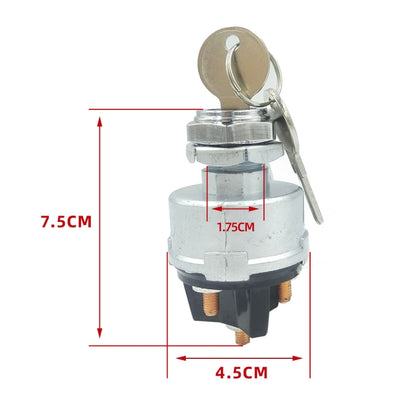 Engineering Vehicle General Modified 4-position Ignition Starter Switch - Car Switches by PMC Jewellery | Online Shopping South Africa | PMC Jewellery