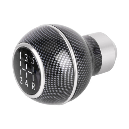 Universal Car Carbon Fiber Texture Metal Gear Shift Knob (Silver) - Shift Knob by PMC Jewellery | Online Shopping South Africa | PMC Jewellery | Buy Now Pay Later Mobicred