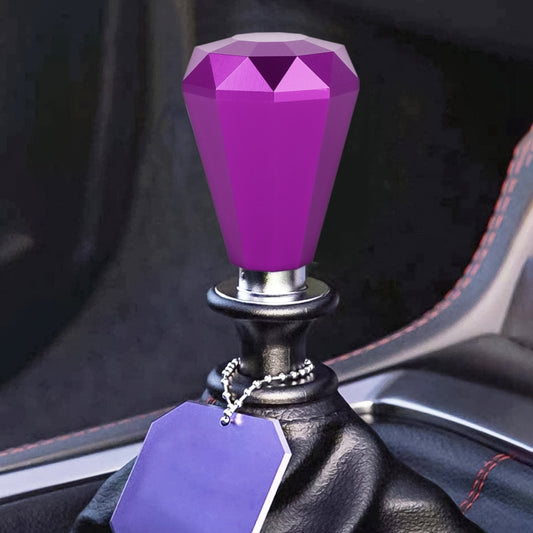 Universal Car Diamond Shape Metal Gear Shift Knob (Purple) - Shift Knob by PMC Jewellery | Online Shopping South Africa | PMC Jewellery | Buy Now Pay Later Mobicred