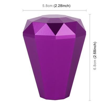 Universal Car Diamond Shape Metal Gear Shift Knob (Purple) - Shift Knob by PMC Jewellery | Online Shopping South Africa | PMC Jewellery | Buy Now Pay Later Mobicred