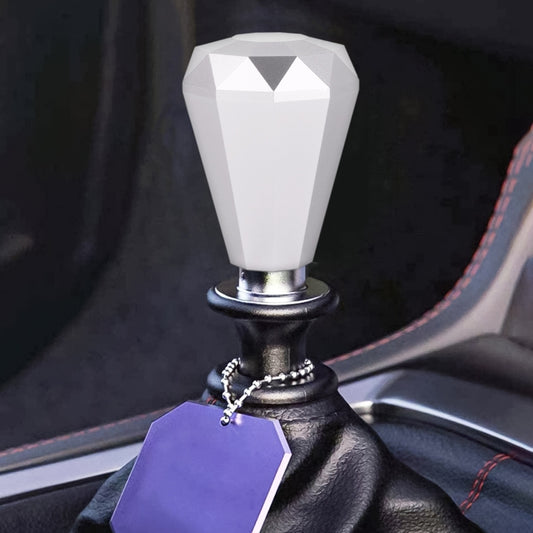 Universal Car Diamond Shape Metal Gear Shift Knob (Silver) - Shift Knob by PMC Jewellery | Online Shopping South Africa | PMC Jewellery | Buy Now Pay Later Mobicred