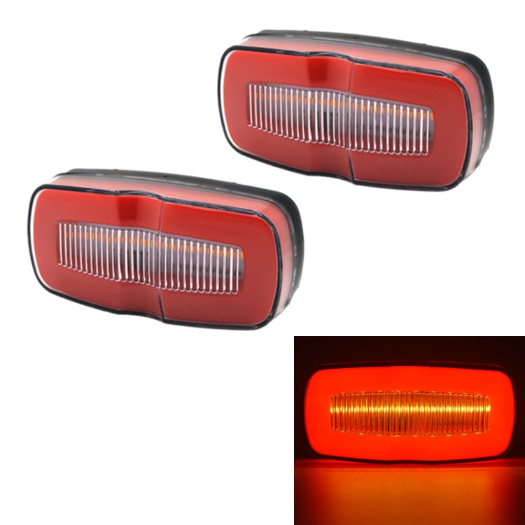 2 PCS MK-190 Truck LED Side Marker Light (Red Light) - Running Lights by PMC Jewellery | Online Shopping South Africa | PMC Jewellery | Buy Now Pay Later Mobicred