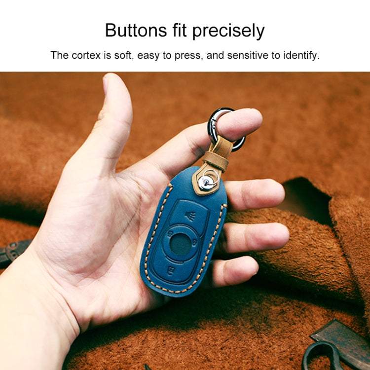 For Buick Car Cowhide Leather Key Protective Cover Key Case, Four Keys Version (Red) - Car Key Cases by PMC TechLife | Online Shopping South Africa | PMC TechLife | Buy Now Pay Later Mobicred