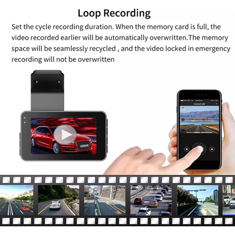 D907 3.0 inch Screen HD Single Recording Night Vision WiFi Car Dash Cam Driving Recorder Single Lens Reversing Video - Car DVRs by PMC Jewellery | Online Shopping South Africa | PMC Jewellery | Buy Now Pay Later Mobicred