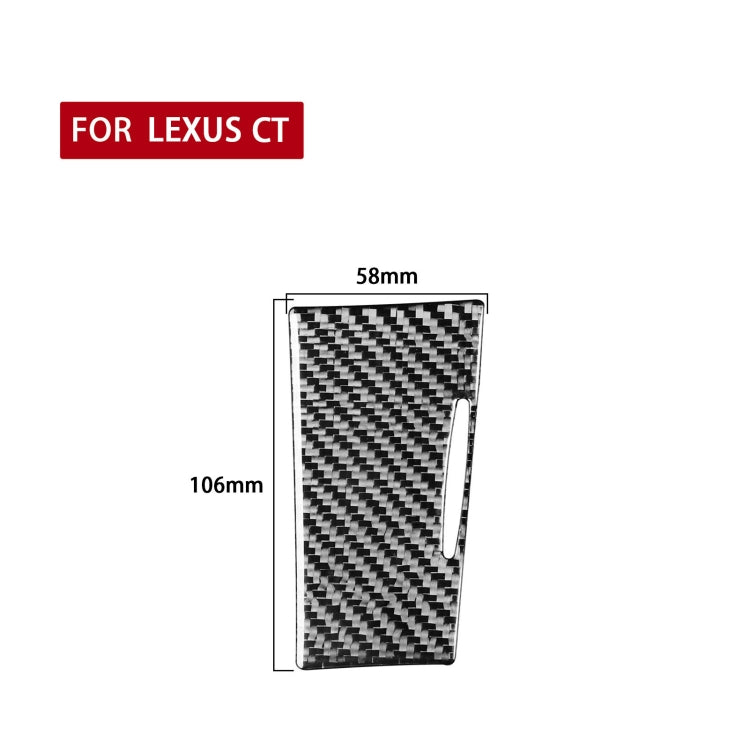 Car Carbon Fiber Ashtray Panel Decorative Sticker for Lexus CT 2011-2017, Left Drive - Car Interior Mouldings by PMC Jewellery | Online Shopping South Africa | PMC Jewellery | Buy Now Pay Later Mobicred