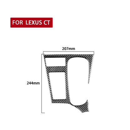 Car Carbon Fiber Central Control Panel Decorative Sticker for Lexus CT 2011-2017, Right Drive - Car Interior Mouldings by PMC Jewellery | Online Shopping South Africa | PMC Jewellery | Buy Now Pay Later Mobicred