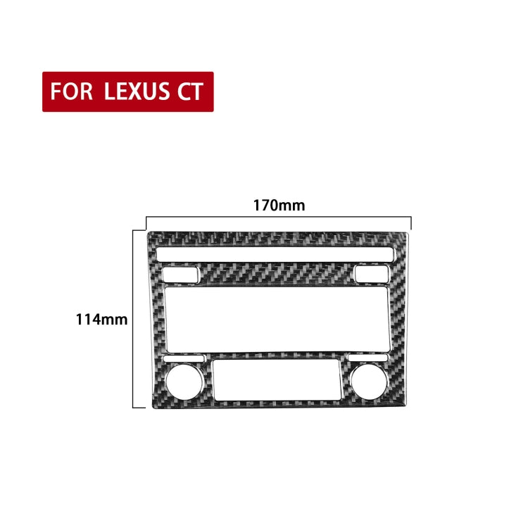 Car Carbon Fiber CD Panel A Decorative Sticker for Lexus CT 2011-2017, Left and Right Drive - Car Interior Mouldings by PMC Jewellery | Online Shopping South Africa | PMC Jewellery | Buy Now Pay Later Mobicred