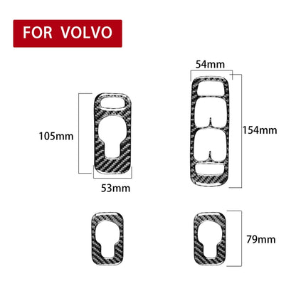 Car Carbon Fiber Window Lift A Decorative Sticker for Volvo XC90 2003-2007, Right Drive - Car Interior Mouldings by PMC Jewellery | Online Shopping South Africa | PMC Jewellery | Buy Now Pay Later Mobicred