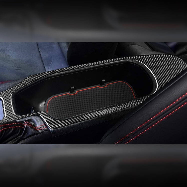 2 in 1 Car Carbon Fiber Central Armrest Panel Set B Decorative Sticker for Subaru BRZ / Toyota 86 2017-2019, Left Drive - Car Interior Mouldings by PMC Jewellery | Online Shopping South Africa | PMC Jewellery | Buy Now Pay Later Mobicred