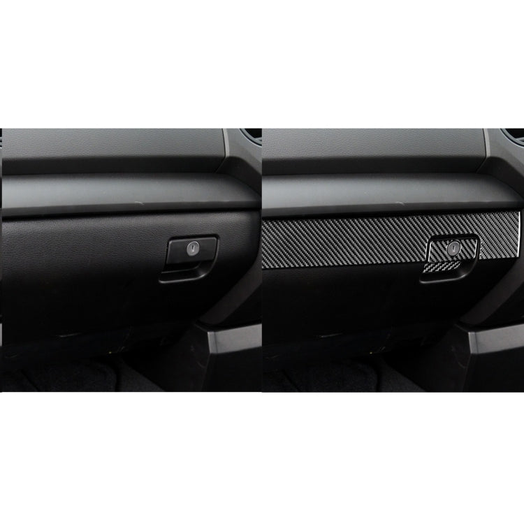 3 PCS / Set Carbon Fiber Car Co-pilot Glove Box Decorative Sticker for Toyota Tundra 2014-2018, Right Driving - Car Interior Mouldings by PMC Jewellery | Online Shopping South Africa | PMC Jewellery | Buy Now Pay Later Mobicred