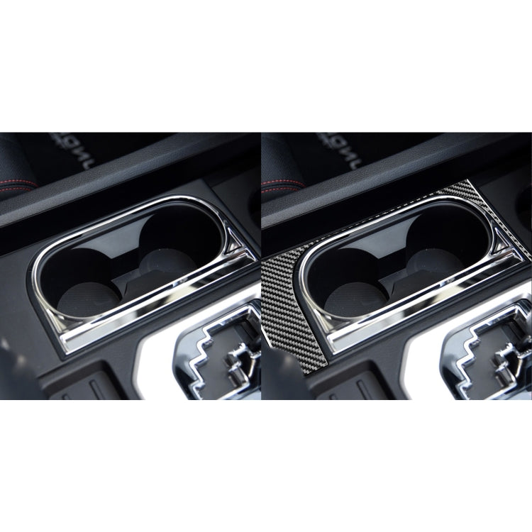 Carbon Fiber Car Cup Holder Frame Decorative Sticker for Toyota Tundra 2014-2018, Right Driving - Car Interior Mouldings by PMC Jewellery | Online Shopping South Africa | PMC Jewellery | Buy Now Pay Later Mobicred