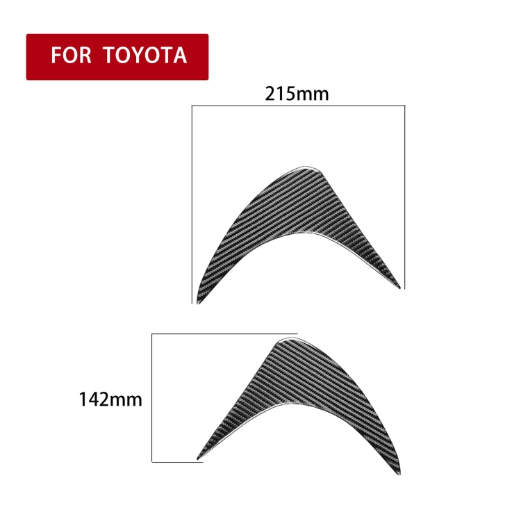 2 PCS / Set Carbon Fiber Car Front Lamp Eyebrow Decorative Sticker for Toyota GT86 / Subaru BRZ 2012-2016, Drop Glue Version - Lamp Decoration by PMC Jewellery | Online Shopping South Africa | PMC Jewellery | Buy Now Pay Later Mobicred