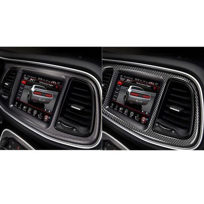 Carbon Fiber Car Central Control Instrument Large Panel Decorative Sticker for Dodge Challenger 2015 to Now, Left Driving - Car Interior Mouldings by PMC Jewellery | Online Shopping South Africa | PMC Jewellery | Buy Now Pay Later Mobicred