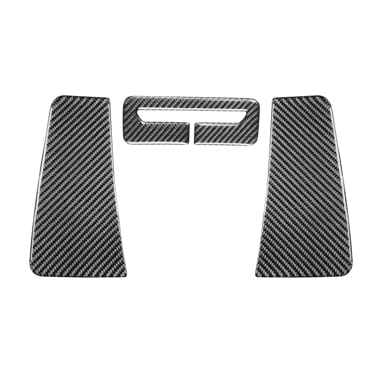 3 PCS / Set Carbon Fiber Car Seat Belt Panel Decorative Sticker for Dodge Challenger 2015 to Now, Left Driving - Car Interior Mouldings by PMC Jewellery | Online Shopping South Africa | PMC Jewellery | Buy Now Pay Later Mobicred