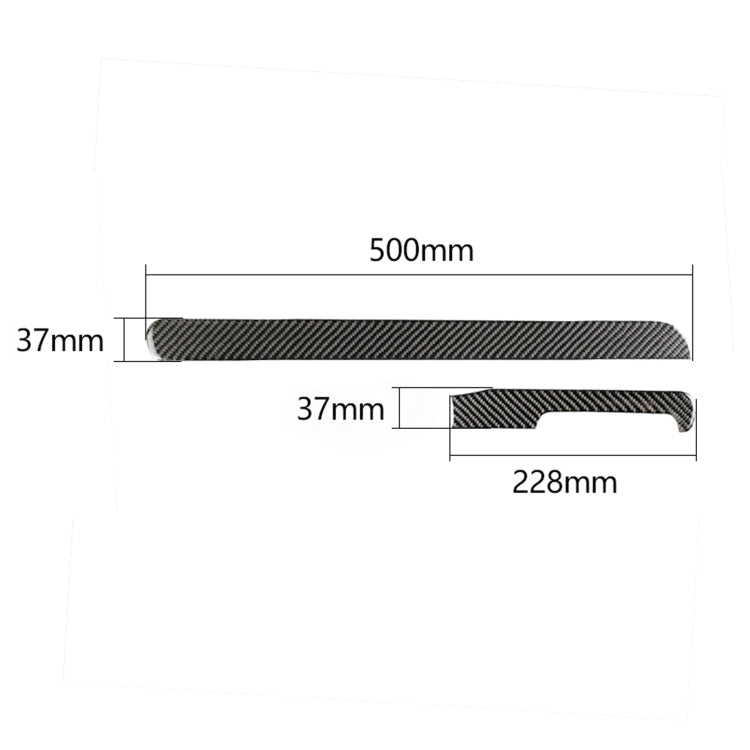 Carbon Fiber Car Central Control Strip Decorative Sticker for Volkswagen Golf 6 2008-2012, Right Driving - Car Interior Mouldings by PMC Jewellery | Online Shopping South Africa | PMC Jewellery | Buy Now Pay Later Mobicred