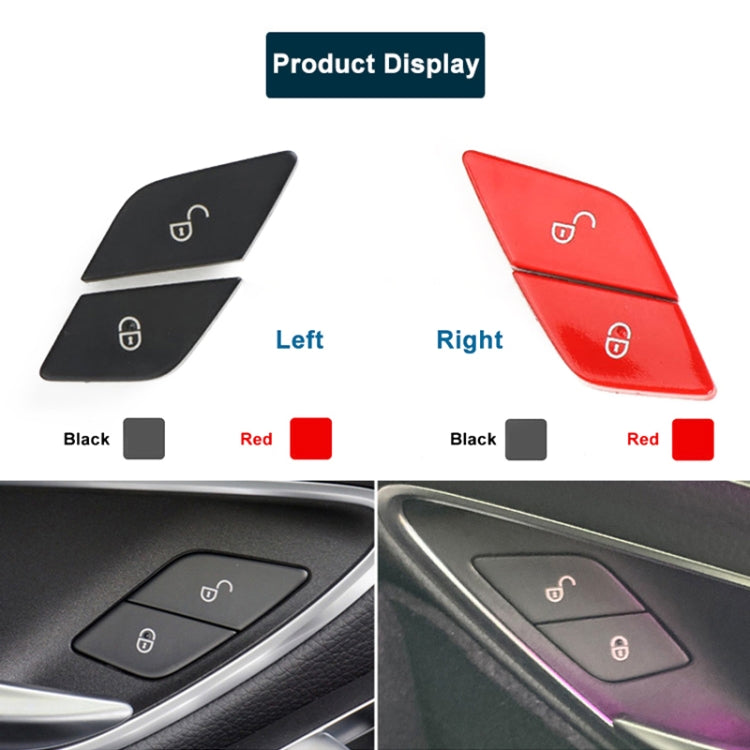 For Mercedes-Benz E-Class 2016-2021 Left Driving Car Right Side Door Lock Switch Buttons 2059055251(Black) - Car Switches by PMC Jewellery | Online Shopping South Africa | PMC Jewellery