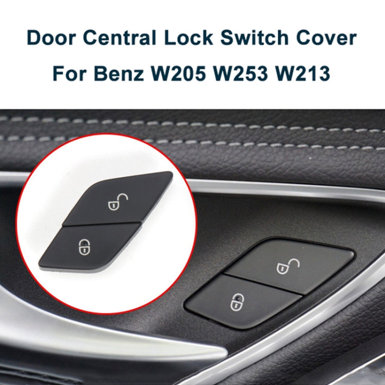 For Mercedes-Benz E-Class 2016-2021 Left Driving Car Right Side Door Lock Switch Buttons 2059055251(Black) - Car Switches by PMC Jewellery | Online Shopping South Africa | PMC Jewellery