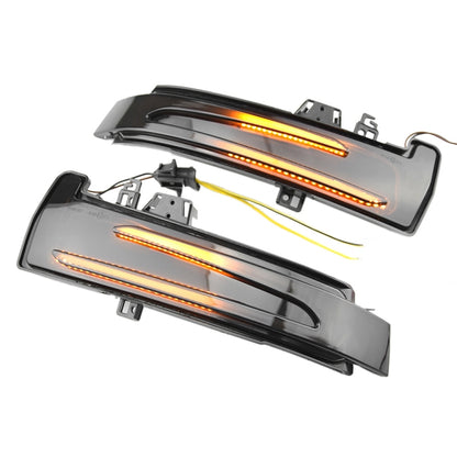 1 Pair For Mercedes-Benz A Class W176 2013-2017 Car Dynamic LED Turn Signal Light Rearview Mirror Flasher Water Blinker (Transparent Black) - Arrow Turn Lights by PMC Jewellery | Online Shopping South Africa | PMC Jewellery