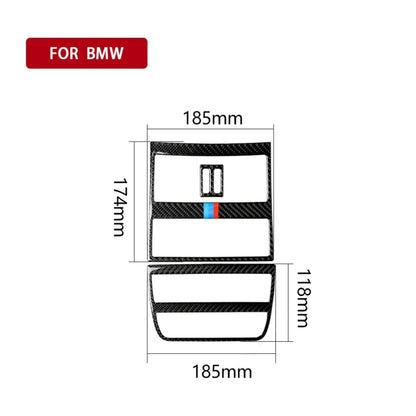 Three Color Carbon Fiber Car Rear Air Outlet Frame Decorative Sticker for BMW 5 Series F10 2011-2017 - Car Interior Mouldings by PMC Jewellery | Online Shopping South Africa | PMC Jewellery