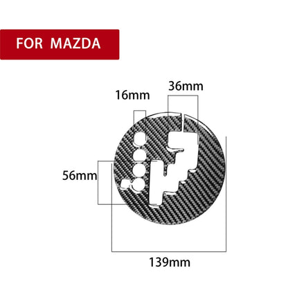 Car Carbon Fiber Gear Panel Decorative Sticker for Mazda RX8 2004-2008, Left Drive - Car Interior Mouldings by PMC Jewellery | Online Shopping South Africa | PMC Jewellery | Buy Now Pay Later Mobicred