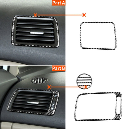 3 in 1 Car Carbon Fiber Front Passenger Seat Air Outlet Decorative Sticker for Honda Civic 8th Generation 2006-2011, Right Drive - Car Interior Mouldings by PMC Jewellery | Online Shopping South Africa | PMC Jewellery | Buy Now Pay Later Mobicred