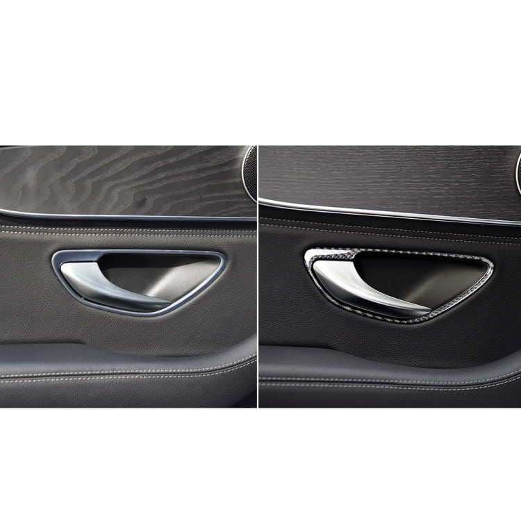 4 PCS Car Carbon Fiber Solid Color Handle Decorative Sticker for Mercedes-Benz C Class W205 2015-2018/GLC X253 2016-2018, Left and Right Drive Universal - Car Interior Mouldings by PMC Jewellery | Online Shopping South Africa | PMC Jewellery | Buy Now Pay Later Mobicred