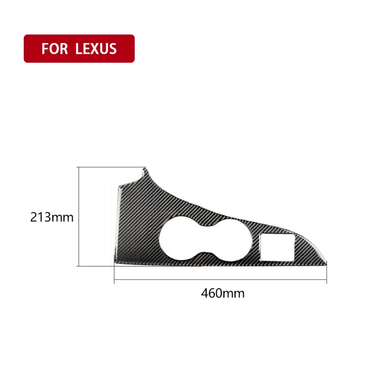 Car Carbon Fiber Water Cup Holder Panel Decorative Sticker for Lexus RX300 / 270 / 200T / 450h 2016-2019, Left Drive - Car Interior Mouldings by PMC Jewellery | Online Shopping South Africa | PMC Jewellery | Buy Now Pay Later Mobicred