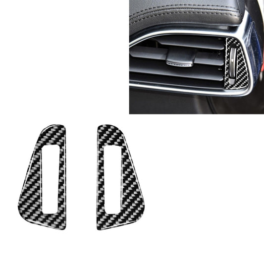 2 PCS Car Carbon Fiber Left and Right Air Outlet Decorative Stickers for Jaguar F-PACE X761 XE X760 XF X260 XJ 2016-2020, Left and Right Drive Universal - Car Interior Mouldings by PMC Jewellery | Online Shopping South Africa | PMC Jewellery | Buy Now Pay Later Mobicred