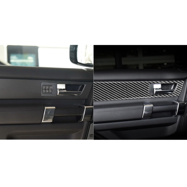 4 PCS Car Carbon Fiber Door Inner Handle Decorative Sticker for Land Rover Discovery 4 2010-2016, Left and Right Drive Universal - Car Interior Mouldings by PMC Jewellery | Online Shopping South Africa | PMC Jewellery | Buy Now Pay Later Mobicred