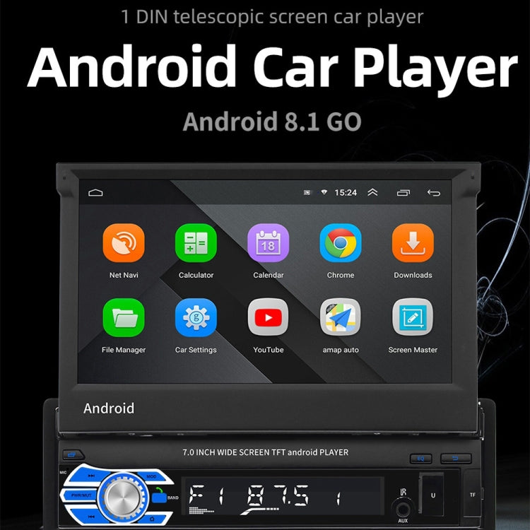 HD 7 inch Single Din Car Android Player GPS Navigation Bluetooth Touch Stereo Radio, Support Mirror Link & FM & WIFI - Car MP3 & MP4 & MP5 by PMC Jewellery | Online Shopping South Africa | PMC Jewellery | Buy Now Pay Later Mobicred