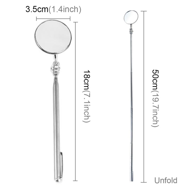 Vehicle Car Chassis Telescoping Inspection Mirror, Mirror Diameter: 3.5cm, Length: 50cm - Electronic Test by PMC TechLife | Online Shopping South Africa | PMC TechLife | Buy Now Pay Later Mobicred