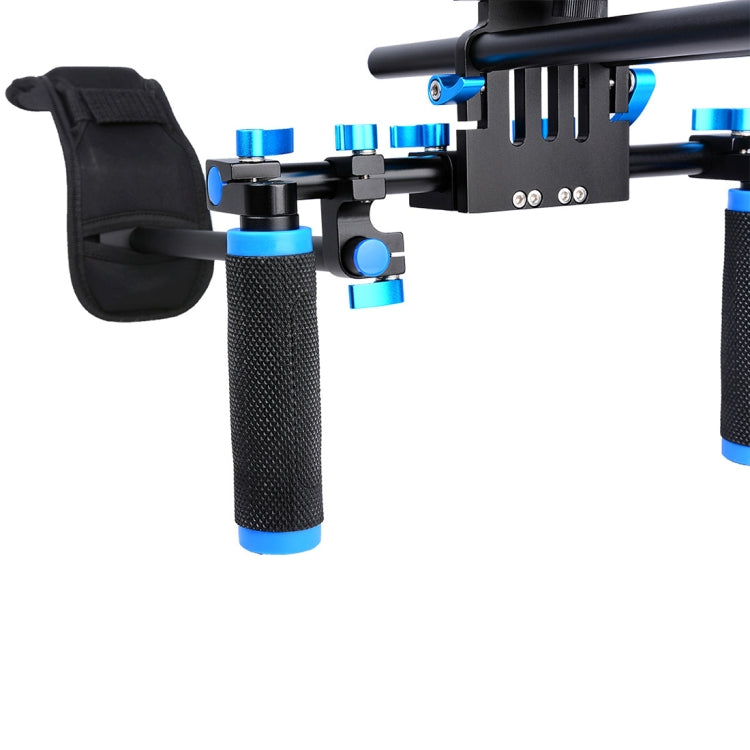 YELANGU YLG0102A-A01 Dual Handle Shoulder Mount Support Kit DSLR Rig(Black) - free shipping - PMC TechLife - Order now!