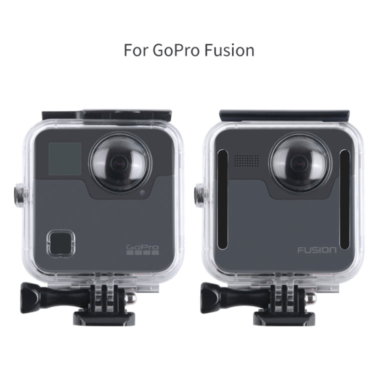 40m Waterproof Housing Protective Case  for GoPro Fusion, with Buckle Basic Mount & Screw & Wrench - Waterproof Cases by PMC Jewellery | Online Shopping South Africa | PMC Jewellery | Buy Now Pay Later Mobicred