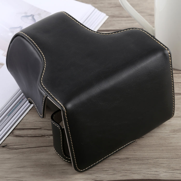 Full Body Camera PU Leather Case Bag with Strap for Fujifilm X-A5 (Black) - free shipping - PMC TechLife - Order now!