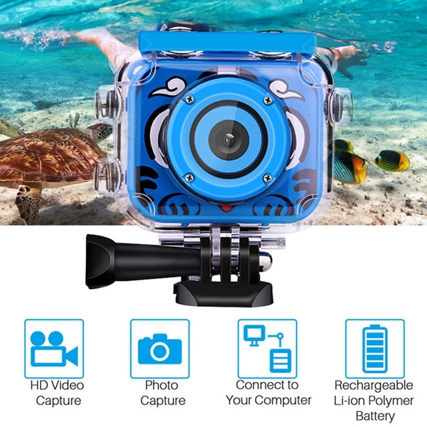 G20 5.0 Mega Pixel 1.77 inch Screen 30m Waterproof HD Digital Camera for Children (Blue) - Children Cameras by PMC Jewellery | Online Shopping South Africa | PMC Jewellery | Buy Now Pay Later Mobicred