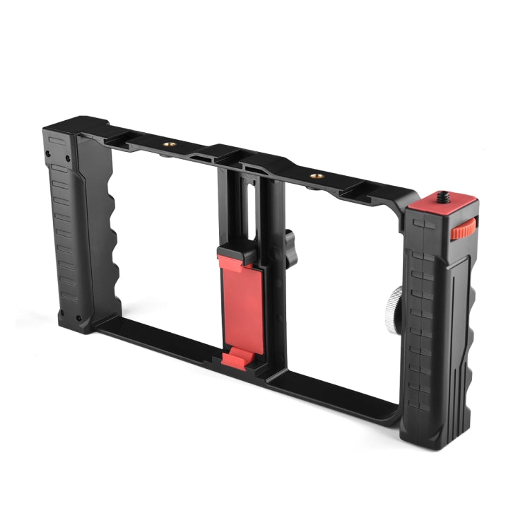 YELANGU PC02A Vlogging Live Broadcast Plastic Cage Video Rig Filmmaking Stabilizer Bracket for iPhone, Galaxy, Huawei, Xiaomi, HTC, LG, Google, and Other Smartphones(Black) - Stand by YELANGU | Online Shopping South Africa | PMC Jewellery | Buy Now Pay Later Mobicred