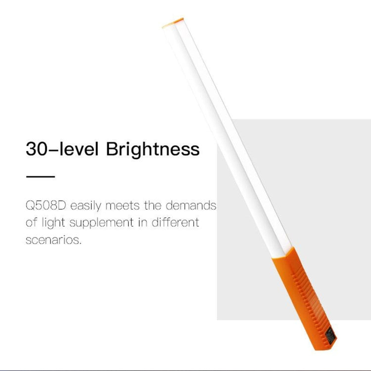 LUXCeO Q508D Dual Color Temperature Photo LED Stick Video Light Handheld LED Fill Light Flash Lighting Lamp(Orange) - free shipping - PMC TechLife - Order now!