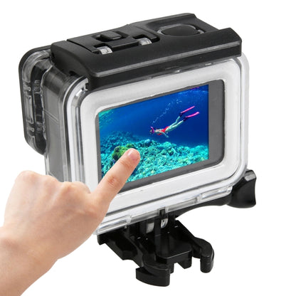 For GoPro HERO5 30m Waterproof PC & ABS Housing Protective Case + Touch Back Cover with Buckle Basic Mount & Long Screw, Backcover Size: 7 x 6 cm - Waterproof Cases by PMC Jewellery | Online Shopping South Africa | PMC Jewellery | Buy Now Pay Later Mobicred