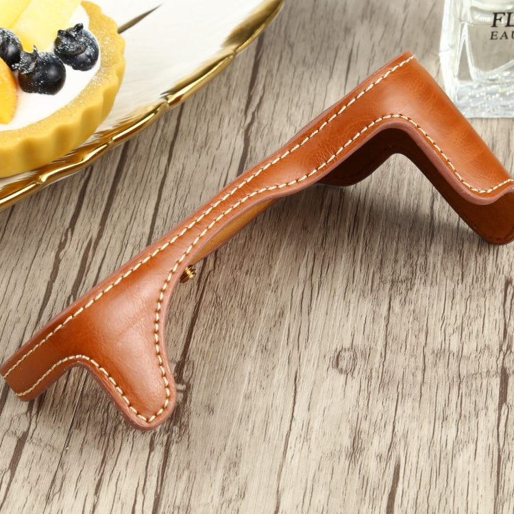 1/4 inch Thread PU Leather Camera Half Case Base for Canon EOS 77D / 800D(Brown) - free shipping - PMC TechLife - Order now!