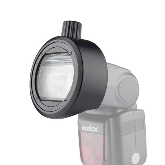 Godox S-R1 Flash Speedlite Round Shape Adapter for Godox TT685 / V860II / V350 / TT600(Black) - Stand Bracket by Godox | Online Shopping South Africa | PMC Jewellery | Buy Now Pay Later Mobicred