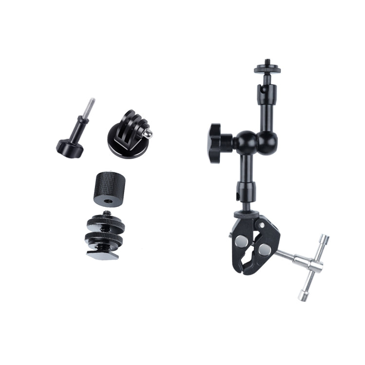 7 inch Adjustable Friction Articulating Magic Arm + Large Claws Clips (Black) - Camera Gimbal by PMC TechLife | Online Shopping South Africa | PMC TechLife | Buy Now Pay Later Mobicred