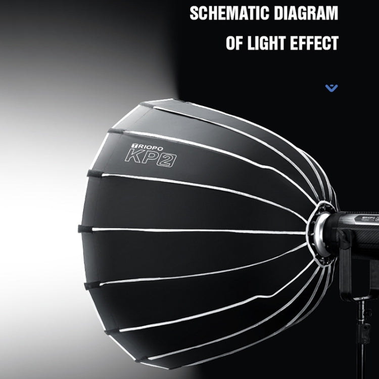 TRIOPO KP2-60 60cm Speedlite Flash Deep Parabolic Softbox Bowens Mount Diffuser(Black) - free shipping - PMC TechLife - Order now!
